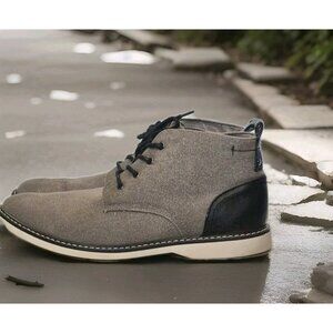 London Fog Belmont  Chukka Boots Grey/Black Casual Shoes Men's Size 13